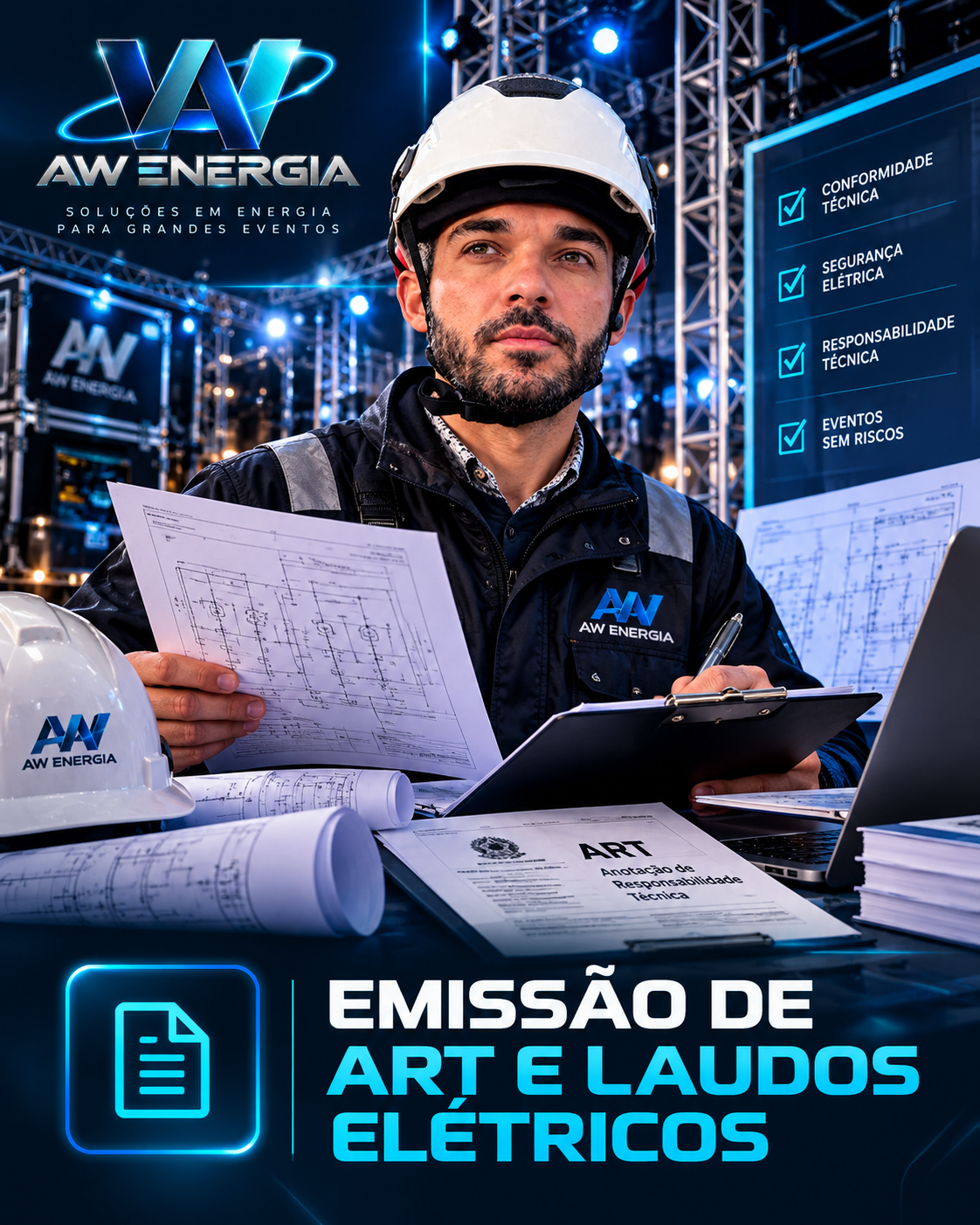 EMISSÃO DE ART E LAUDOS ELÉTRICOS